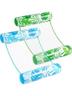 2 Pack Multi-Purpose Inflatable Pool Hammock Floats for Adults - PVC Water